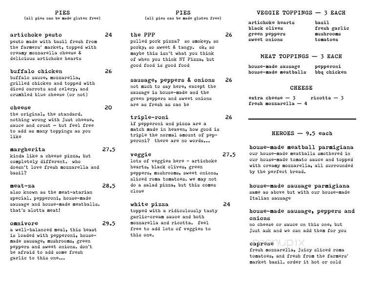 Made in Brooklyn NY Pizza - Los Angeles, CA menu_pic
