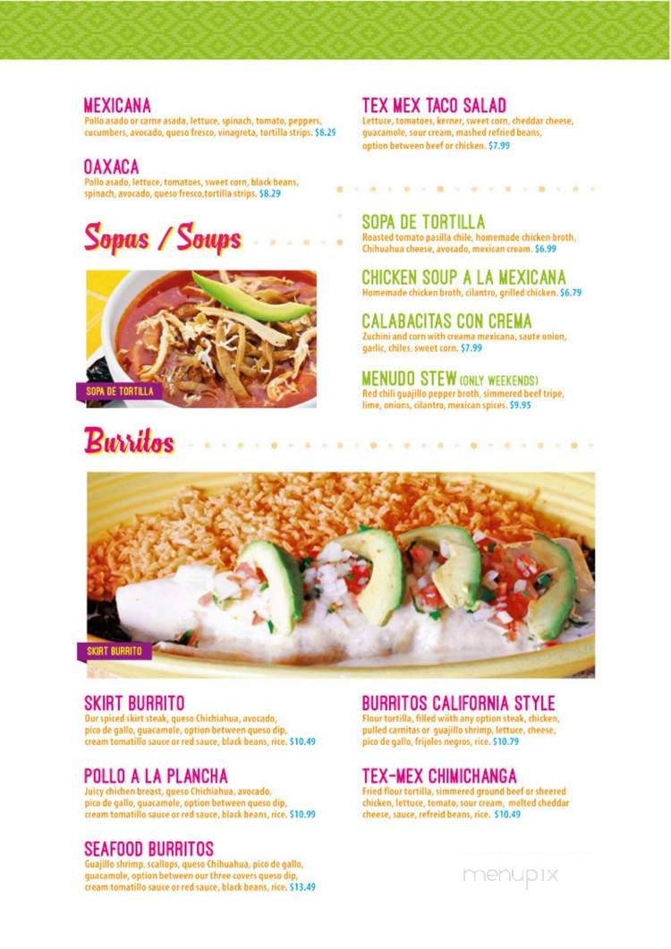 Taco Oaxaca - Lillington, NC menu_pic