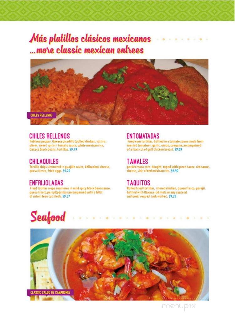 Taco Oaxaca - Lillington, NC menu_pic