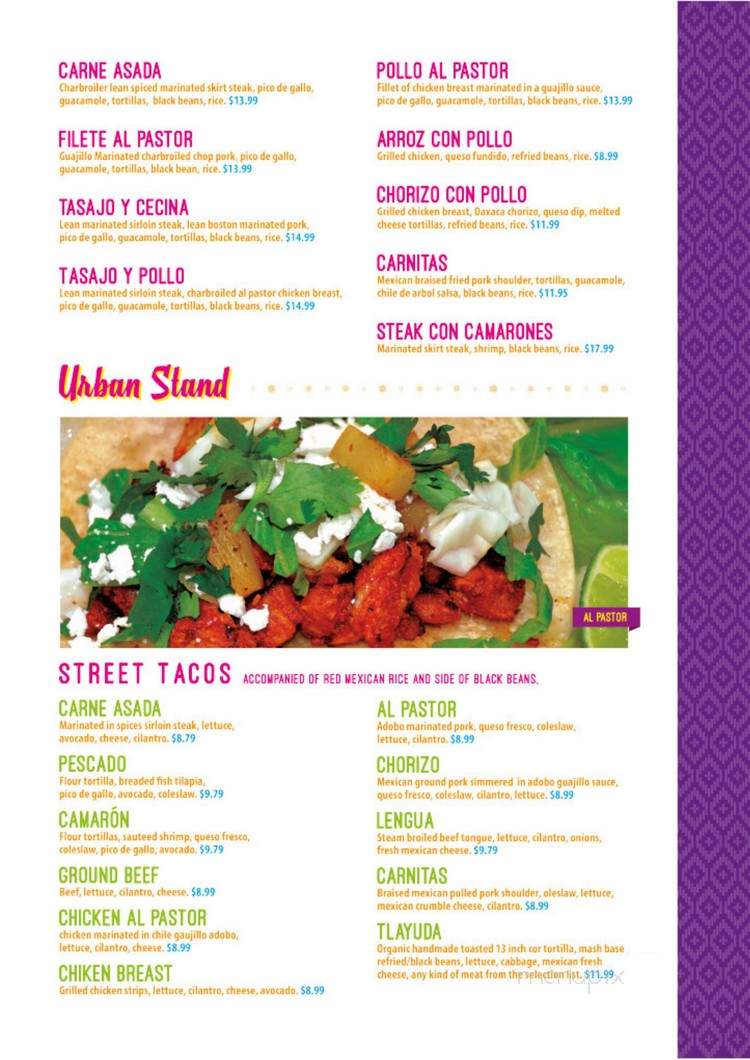 Taco Oaxaca - Lillington, NC menu_pic