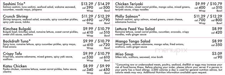 Basho Express - Boston, MA menu_pic