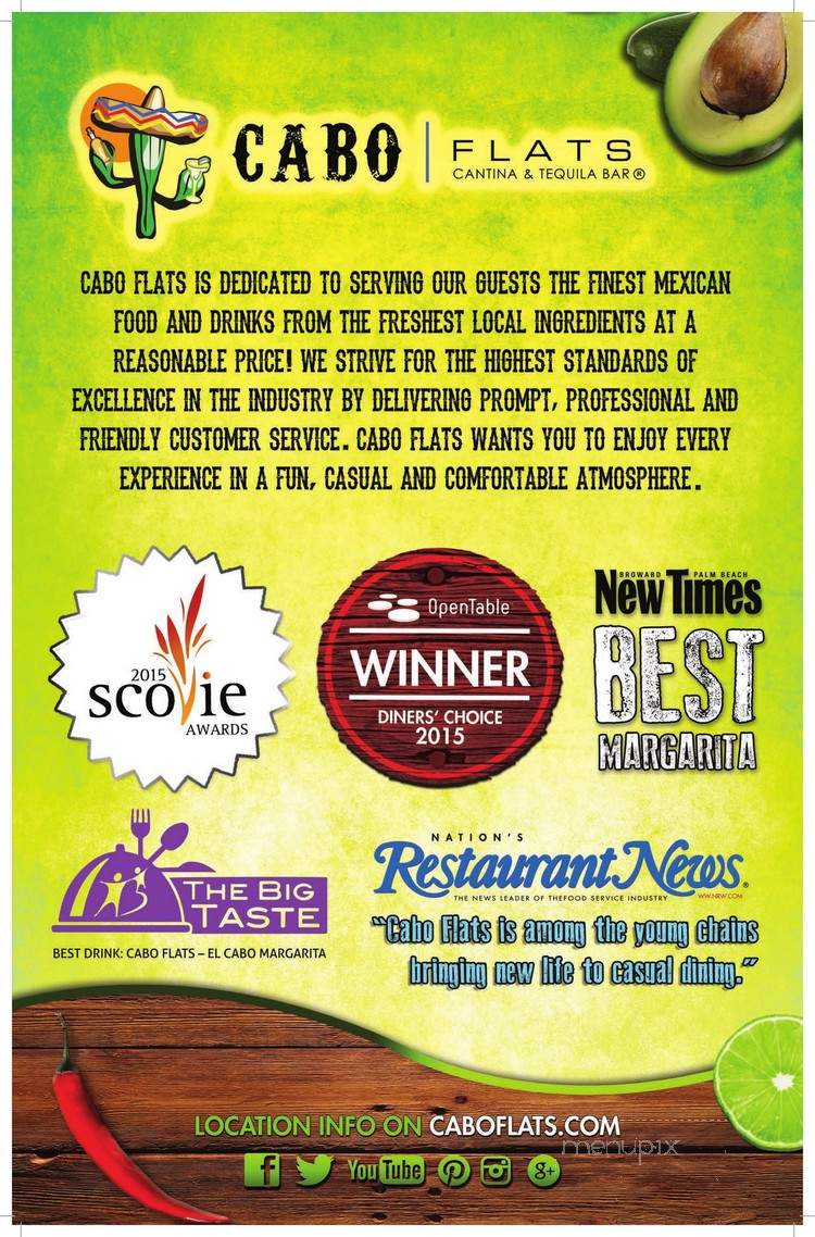Cabo Flats - Miami, FL menu_pic