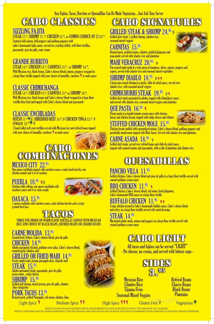 Cabo Flats - Miami, FL menu_pic