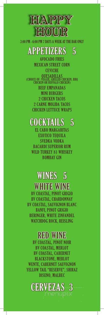 Cabo Flats - Miami, FL menu_pic
