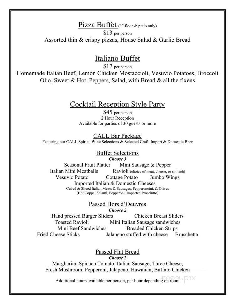 Coco Club - Chicago, IL menu_pic