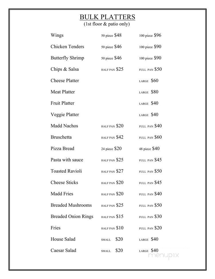 Coco Club - Chicago, IL menu_pic
