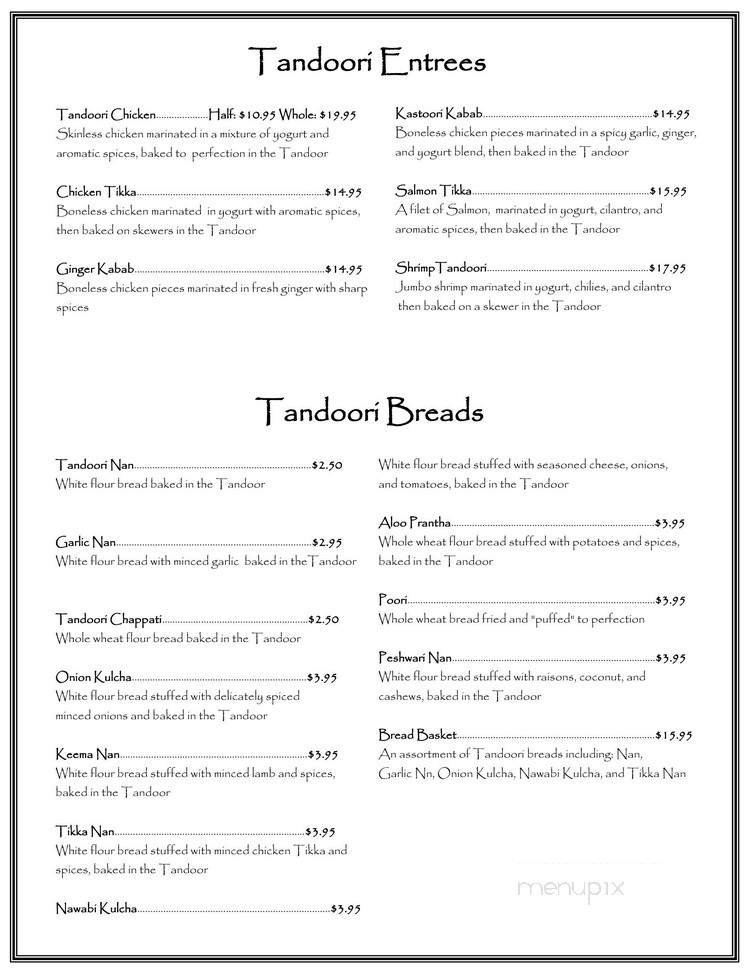 India House East Ridge - Rochester, NY menu_pic
