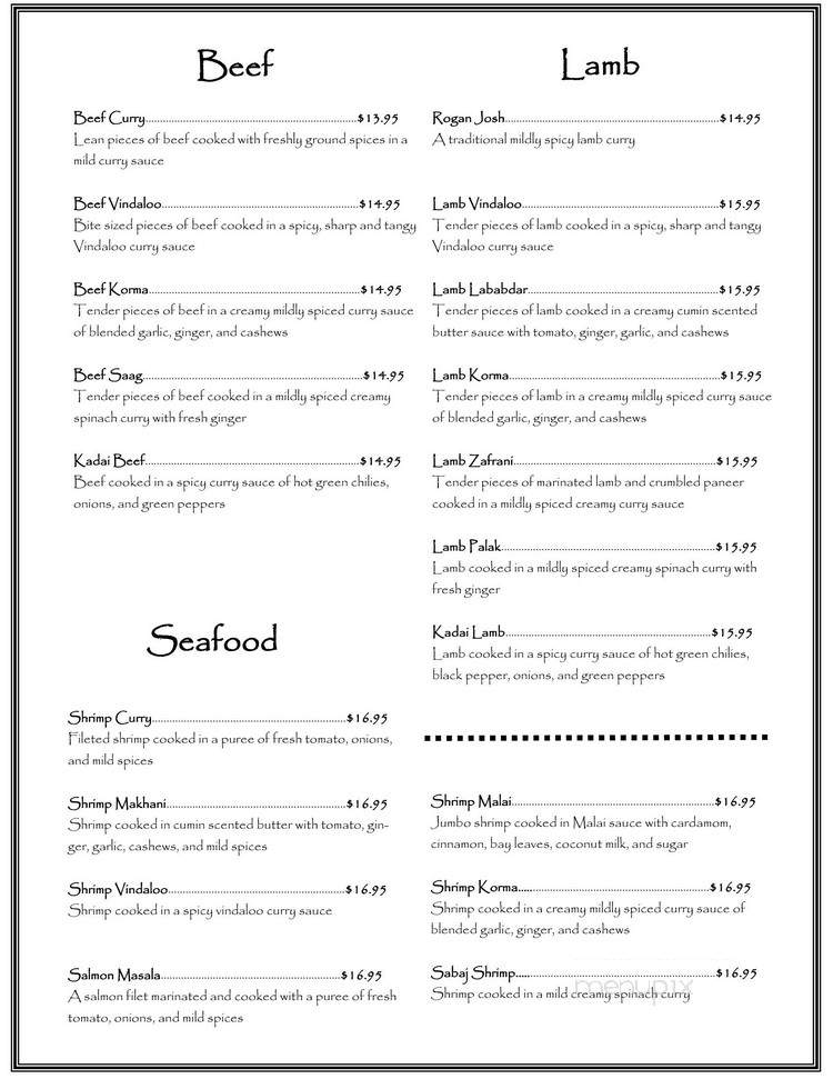 India House East Ridge - Rochester, NY menu_pic