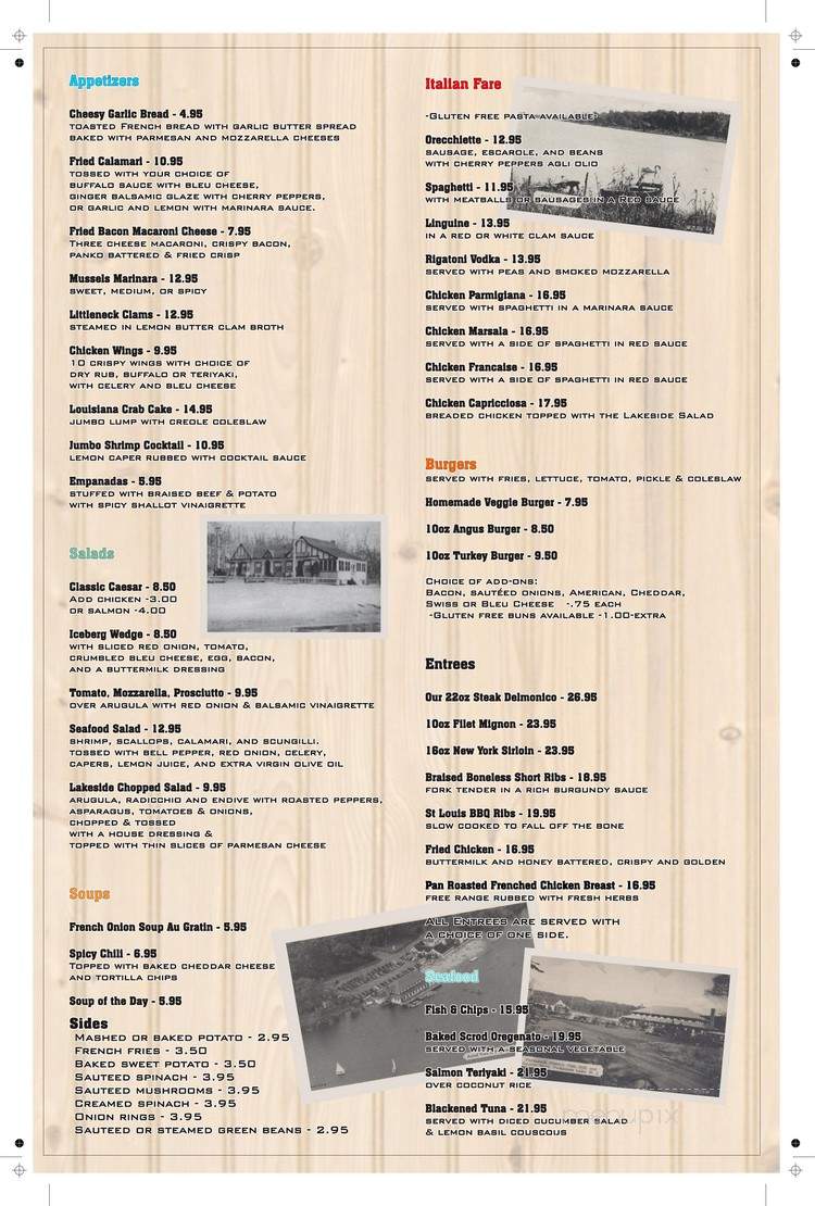 Lakeside Restaurant And Bar - Wayne, NJ menu_pic
