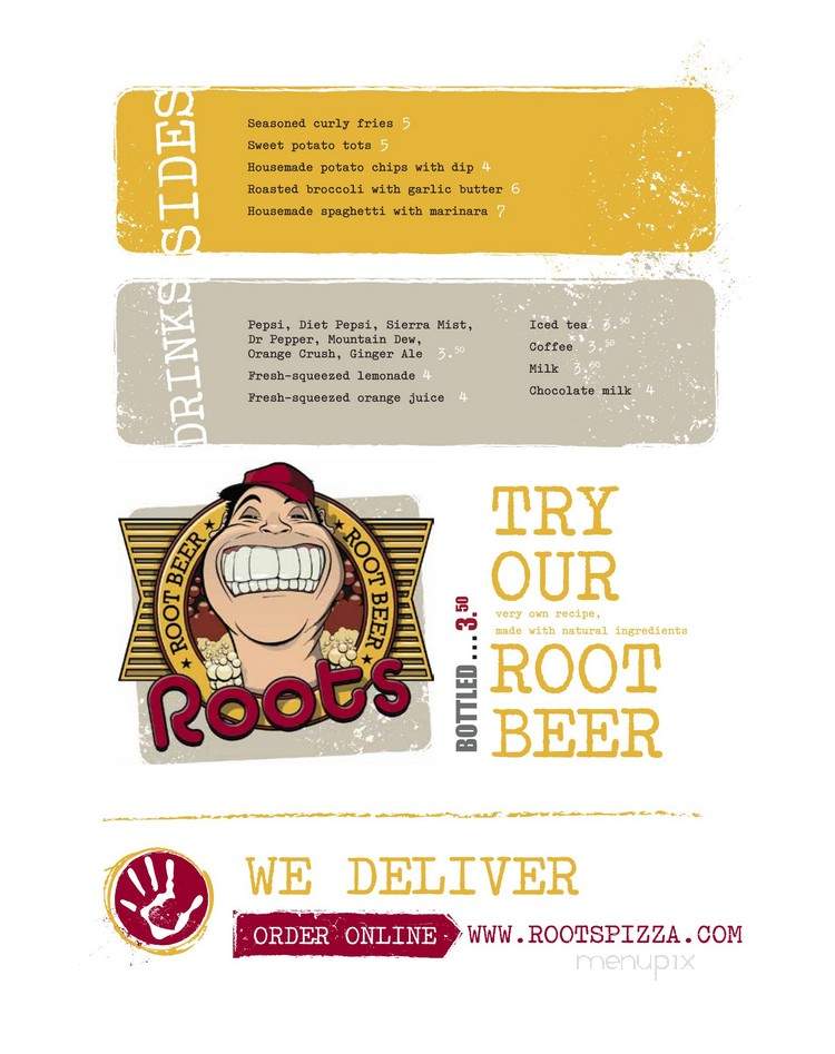 Roots Handmade Pizza - Chicago, IL menu_pic