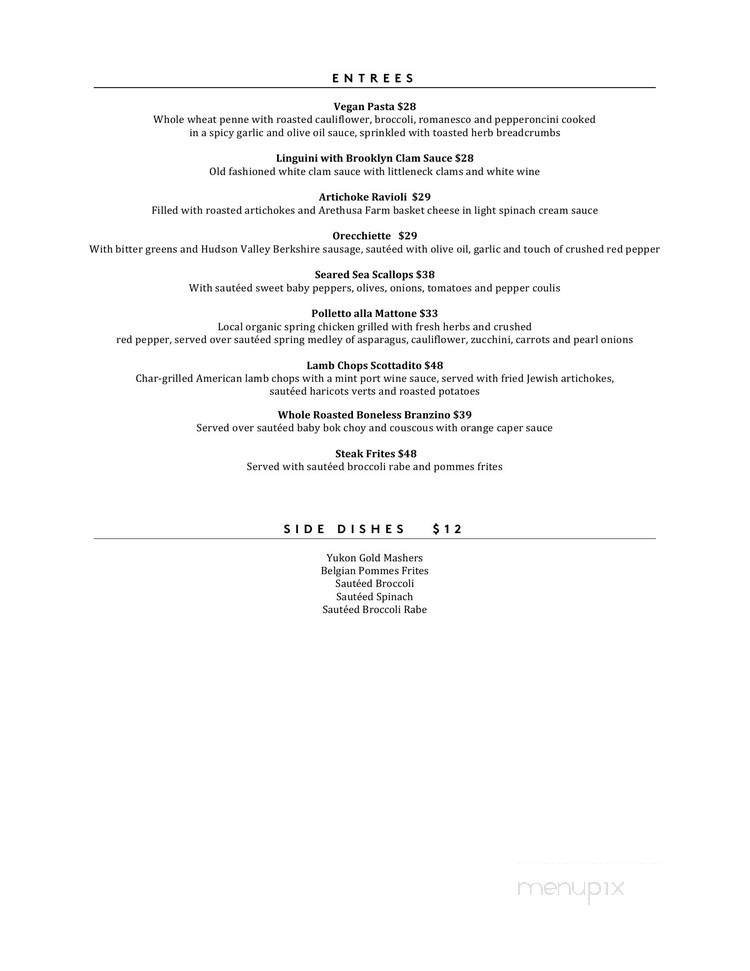 Fred's at Barneys - New York, NY menu_pic