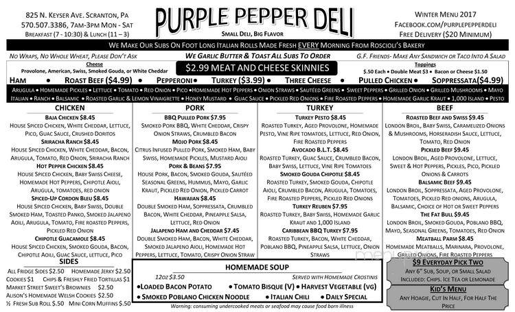 Purple Pepper Deli - Scranton, PA