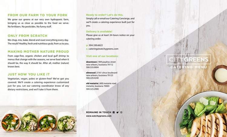 City Greens - Metairie, LA menu_pic