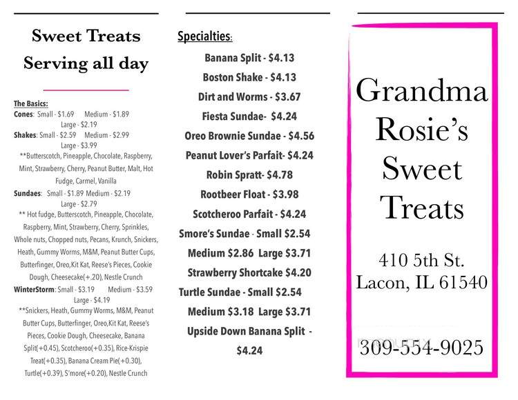 Grandma Rosie's Sweet Treats - Lacon, IL