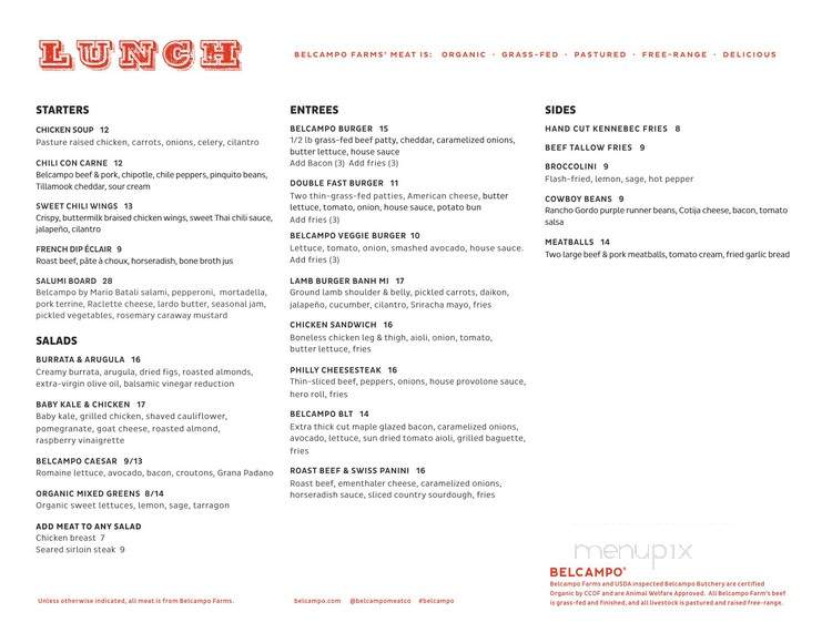 Belcampo Burger SF/The Yard - San Francisco, CA menu_pic