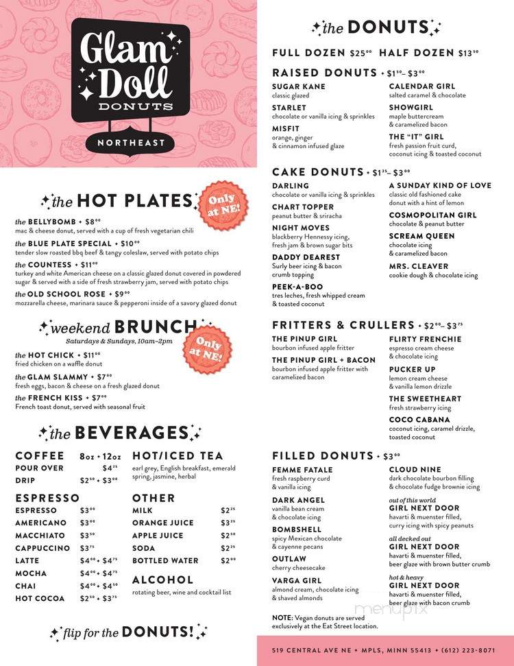 Glam Doll Donuts - Minneapolis, MN menu_pic