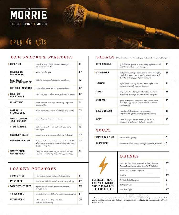 The Morrie - Royal Oak, MI menu_pic