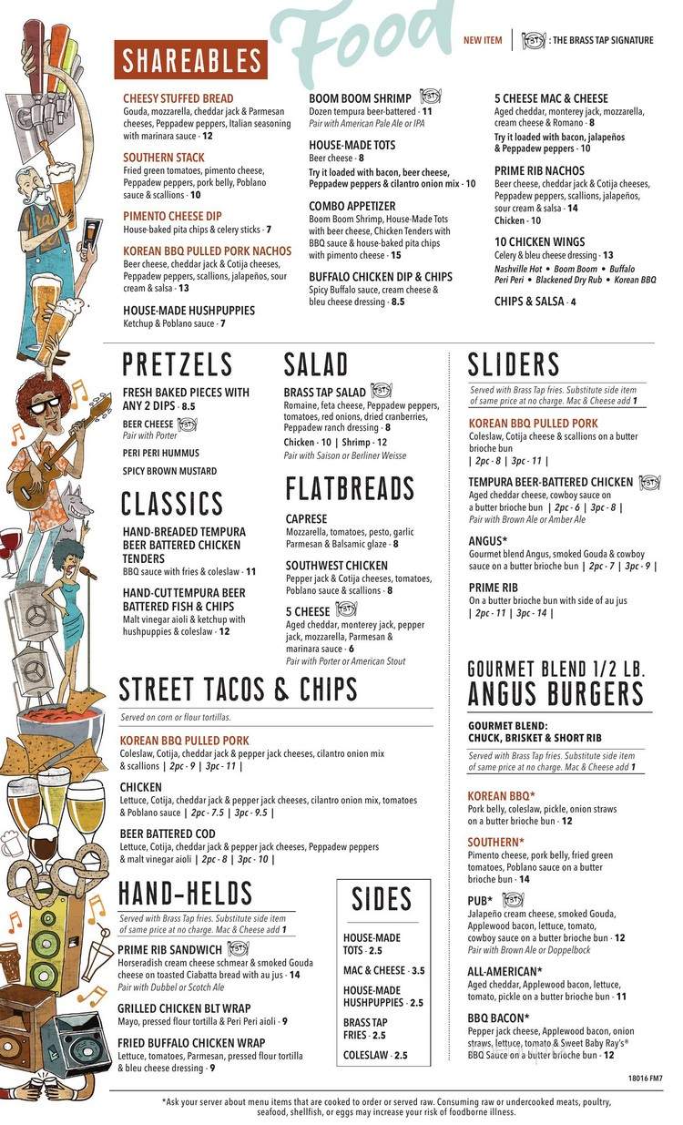 The Brass Tap - Dunwoody, GA menu_pic