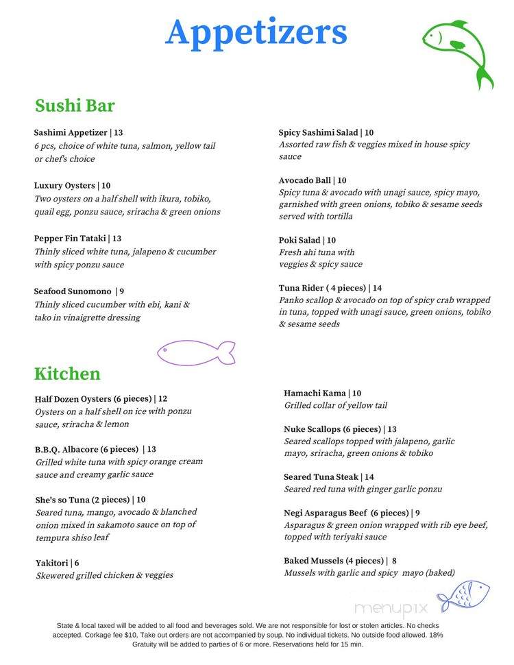 Sakamoto - Sacramento, CA menu_pic