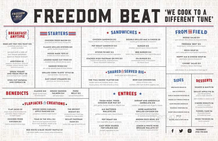Freedom Beat - Las Vegas, NV menu_pic