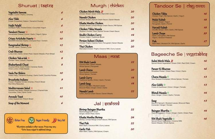 RM Bistro - Commack, NY menu_pic