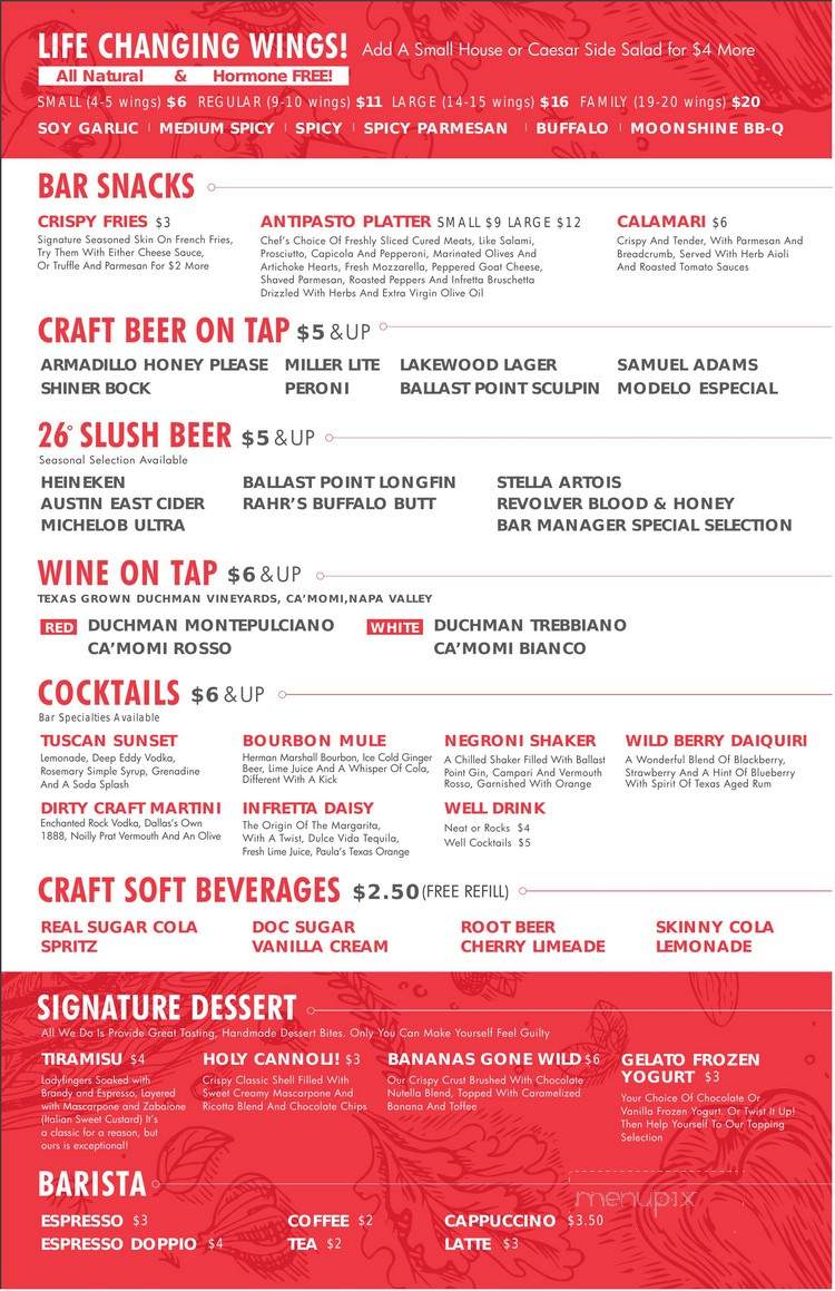 In-Fretta - Plano, TX menu_pic