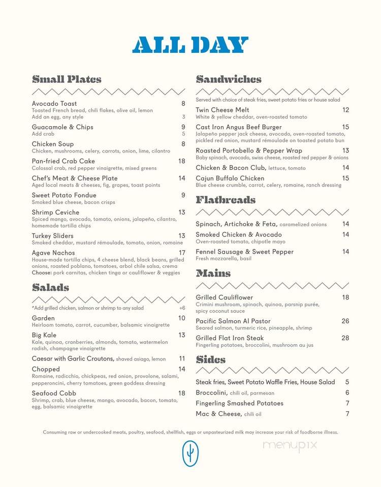 The Saguaro Restaurant - Scottsdale, AZ menu_pic