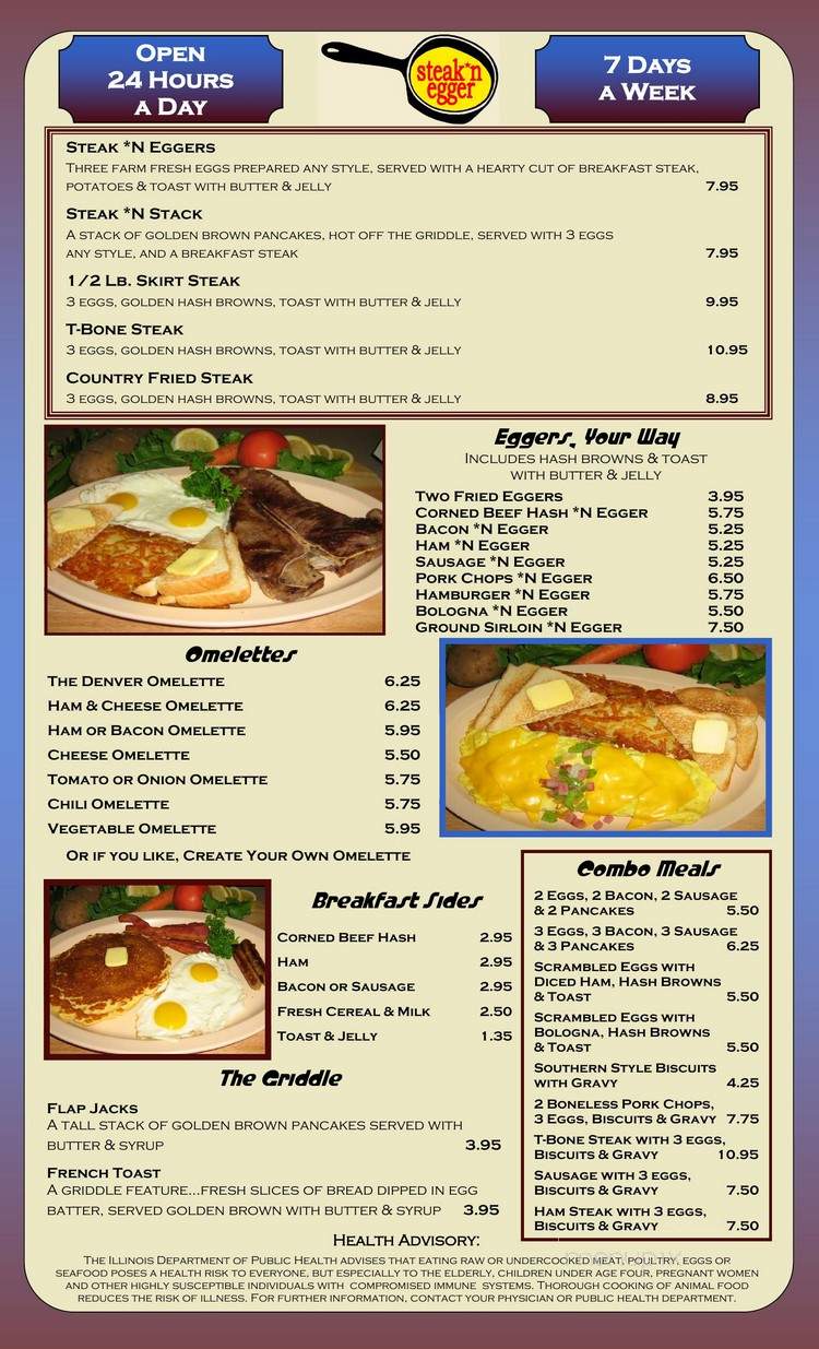 Steak N Egger - Summit, IL menu_pic