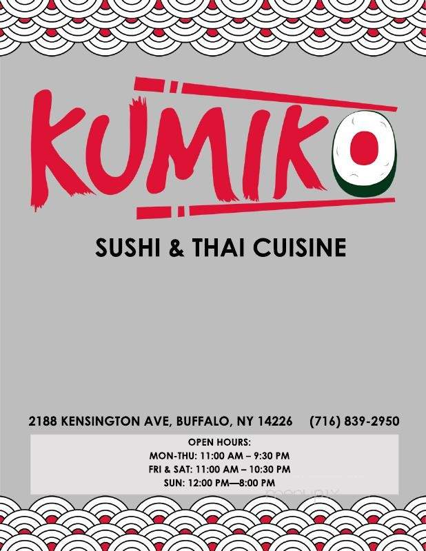 Kumiko Sushi & Thai - Buffalo, NY