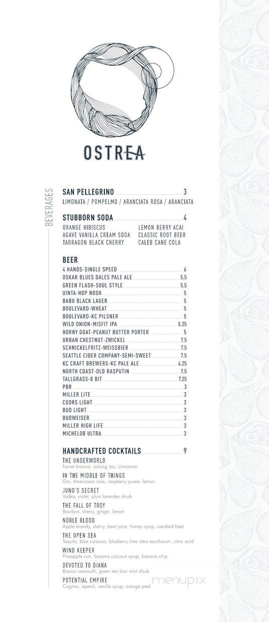 Ostrea - Saint Joseph, MO menu_pic