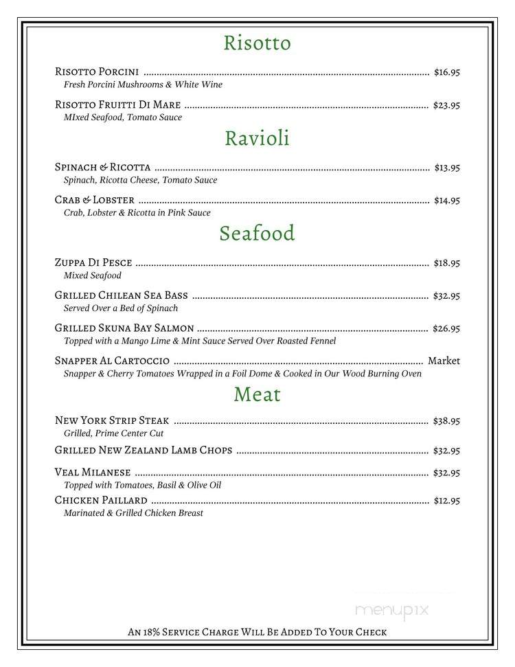 Due Baci - Miami Beach, FL menu_pic