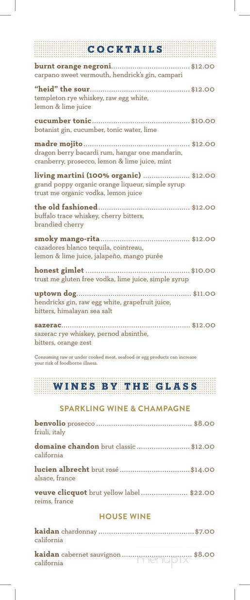 Decoy Restaurant - San Marcos, CA menu_pic
