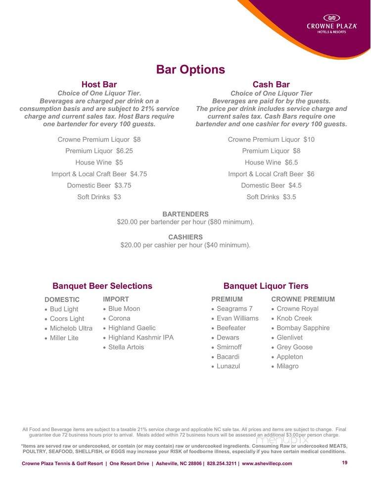 Overlook Restaurant - Asheville, NC menu_pic