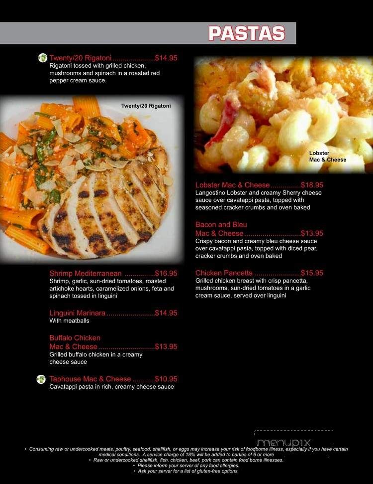 Twenty/20 Taphouse - Canton, OH menu_pic