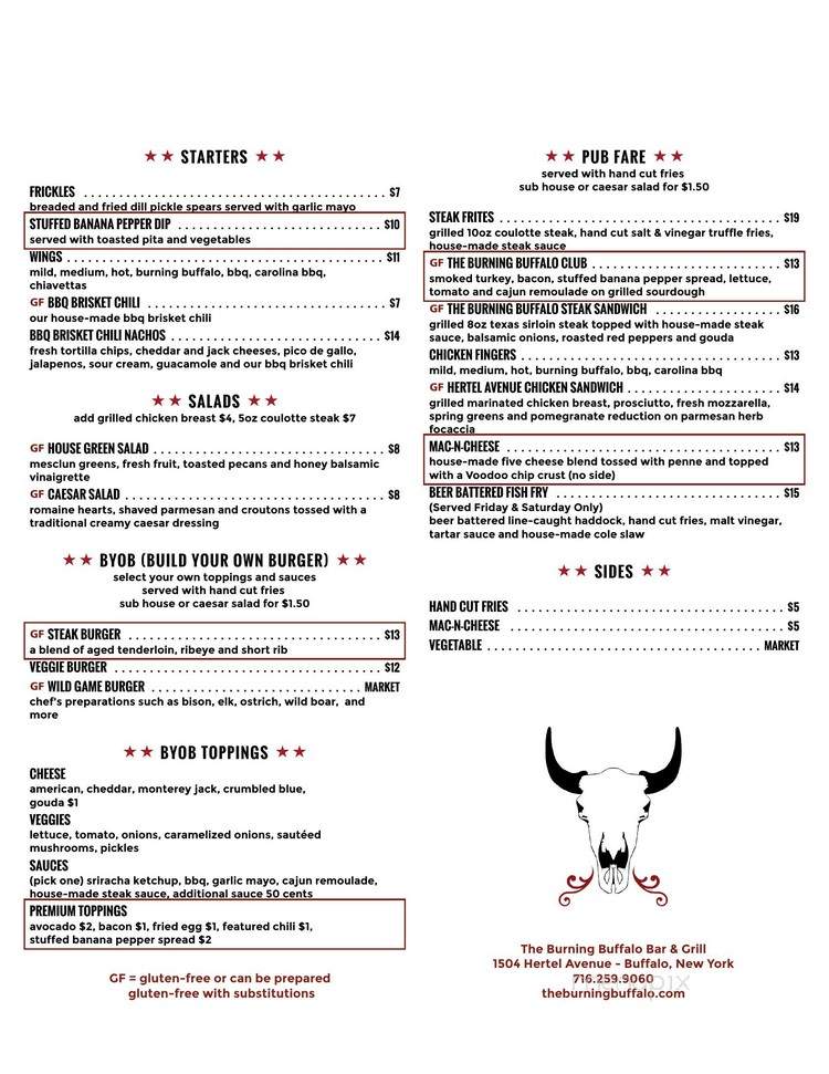 The Burning Buffalo Bar & Grill - Buffalo, NY