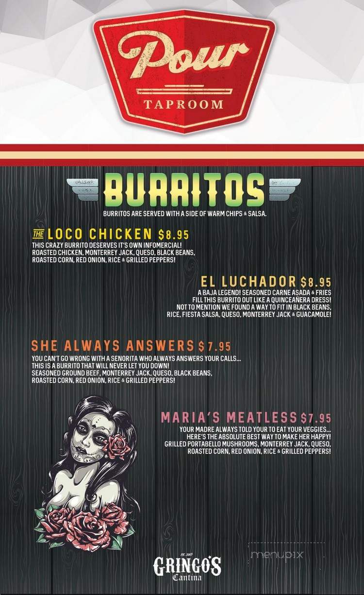 Pour Taproom - Greenville, SC menu_pic