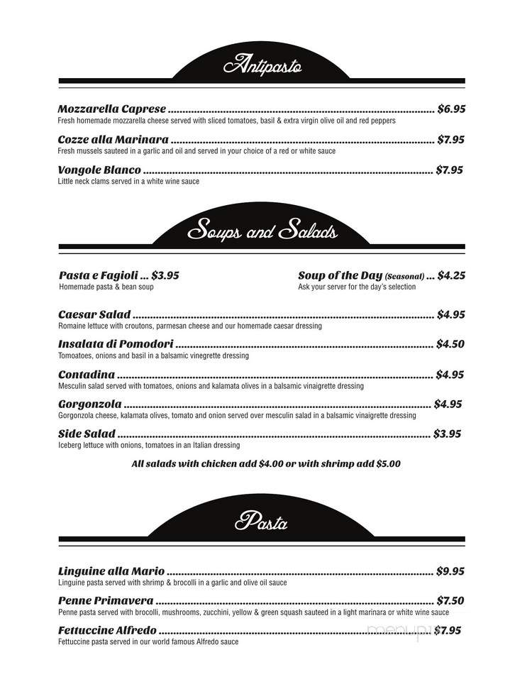 Vic's Italian Restaurant & Pizzeria - Raleigh, NC menu_pic