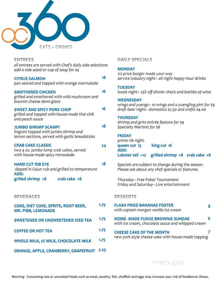 OC360 Eats & Drinks - Ocean City, MD