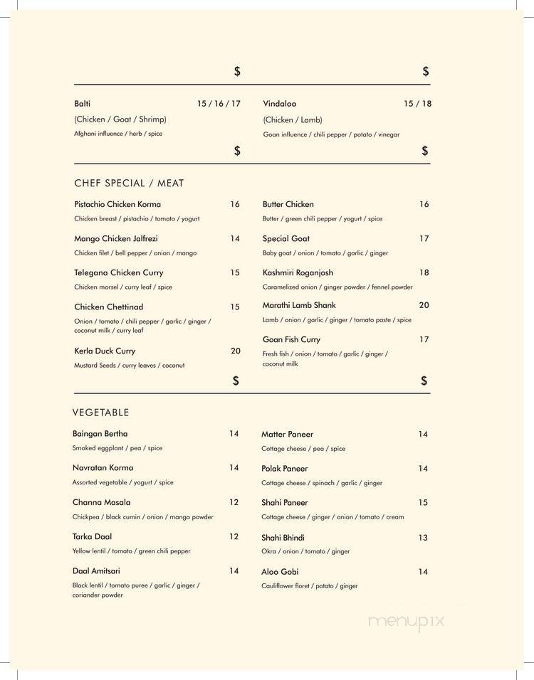 Masala Bay Indian Kitchen - Littleton, MA menu_pic