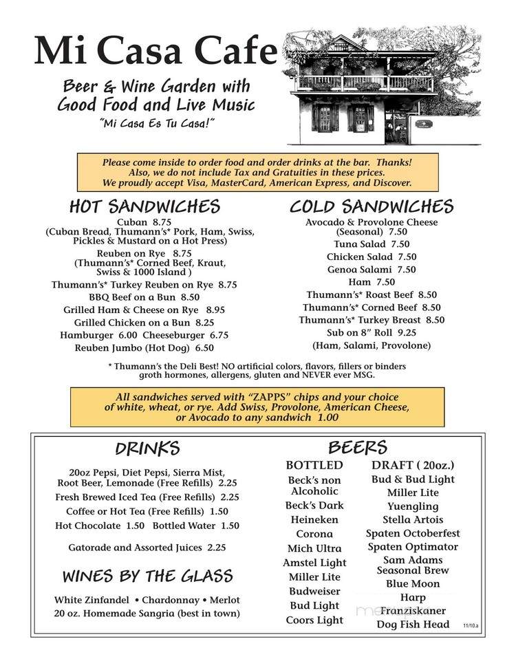 Mi Casa Cafe - Windsor, CA menu_pic
