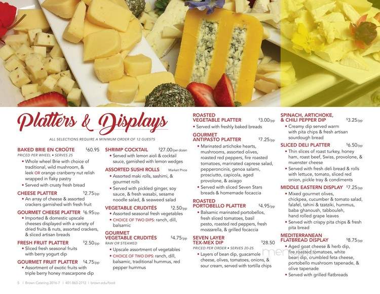 Sharpe Refectory - Providence, RI menu_pic