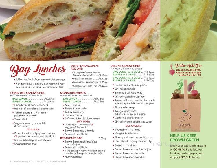 Sharpe Refectory - Providence, RI menu_pic