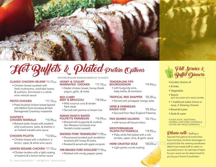 Sharpe Refectory - Providence, RI menu_pic