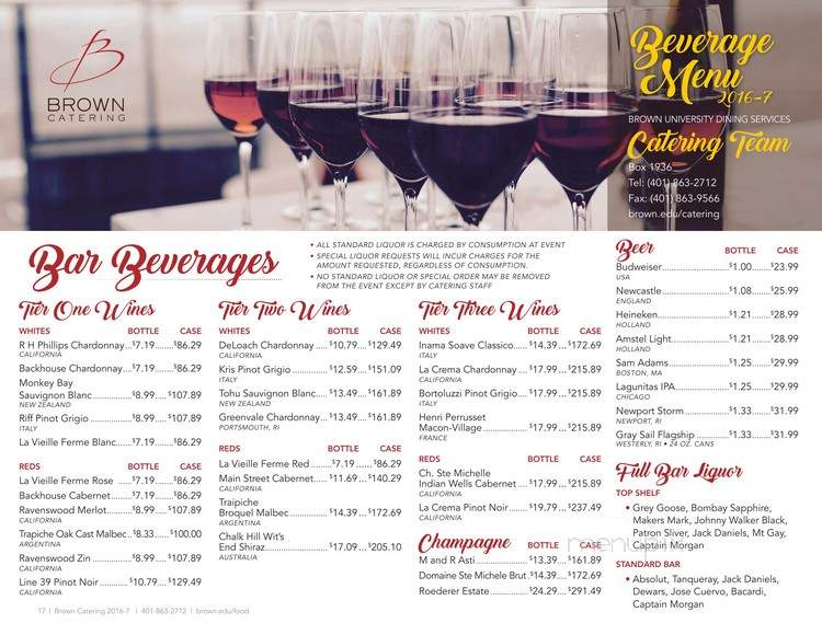 Sharpe Refectory - Providence, RI menu_pic