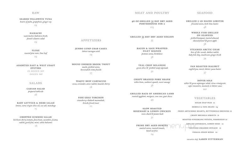 Patroon - New York, NY menu_pic