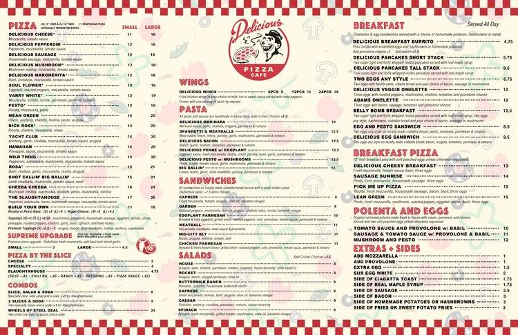 Delicious Pizza - Los Angeles, CA menu_pic