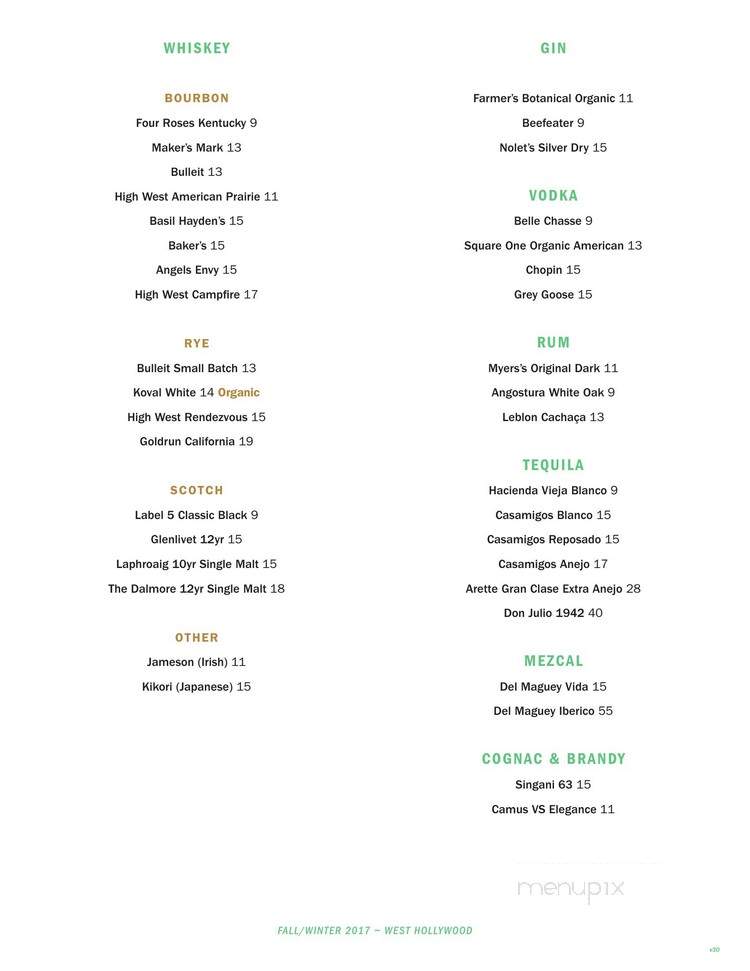 Pono Burger - West Hollywood, CA menu_pic
