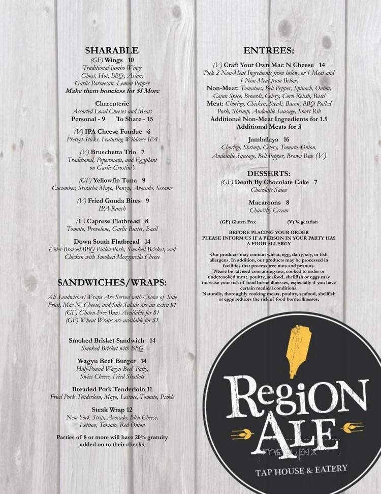 Region Ale Tap House & Eatery - Schererville, IN