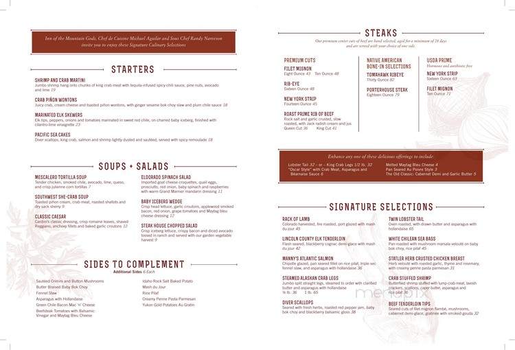 Big Game Sports Bar - Mescalero, NM menu_pic