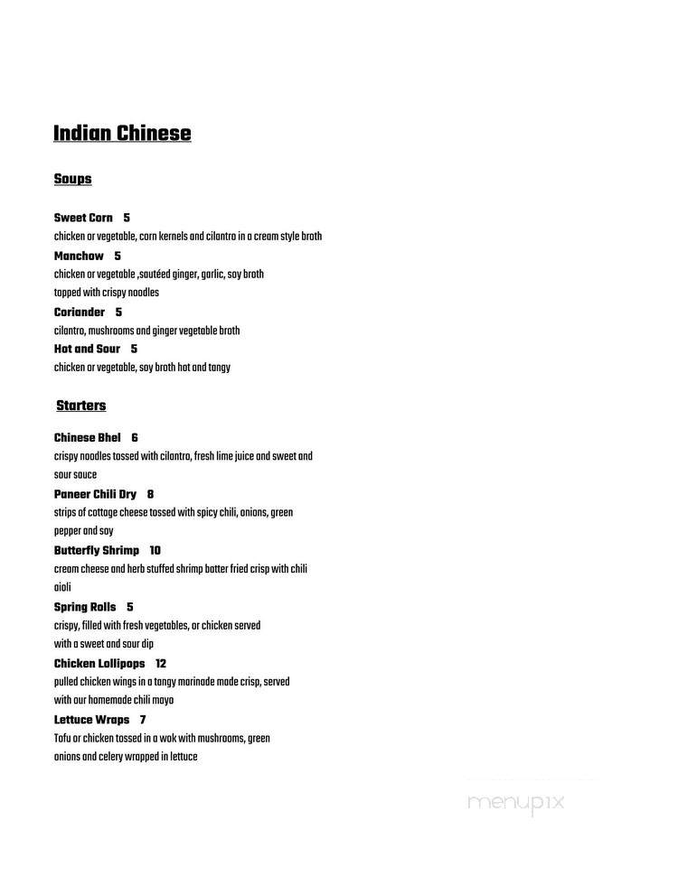 Spice Symphony - New York, NY menu_pic